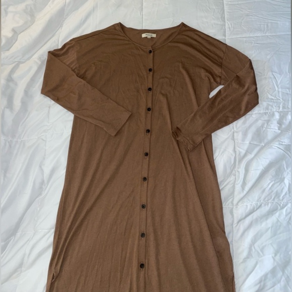 Madewell Brown Duster Buttoned Cardigan Women’s Small